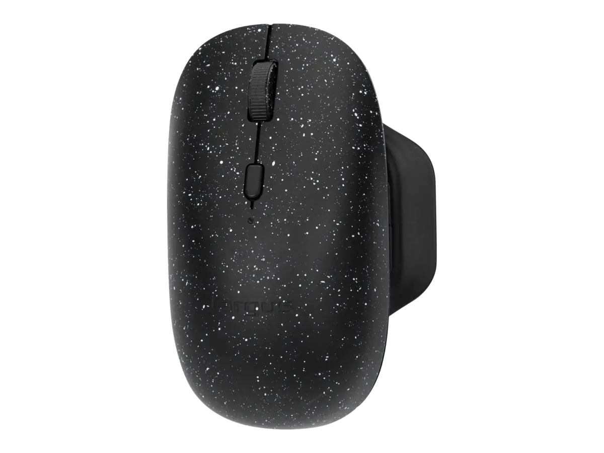 Targus ErgoFlip EcoSmart - Maus - nachhaltig, beidhändig - ergonomisch - rechts- und linkshändig - optisch - 6 Tasten - kabellos - Bluetooth 5.0 LE - Schwarz