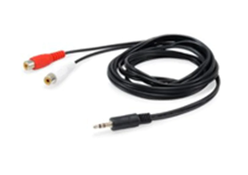 equip 147093 - 2 x RCA - Weiblich - 3.5mm - Männlich - 250 m - Schwarz