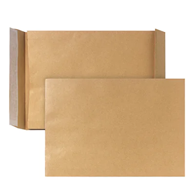 POSTHORN Faltentasche DIN B4 250 x 353 mm (B x H) ohne Fenster 130g/m² mit Haftklebung Papier braun 200 St./Pack.