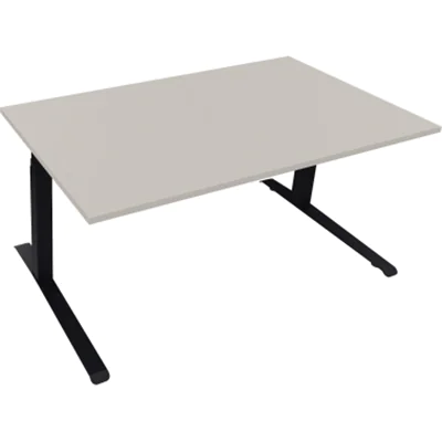 Sitz-/Stehtisch Kufe Doppels. Quad. B1600xT900xH645-1275 an/Lichtgrau