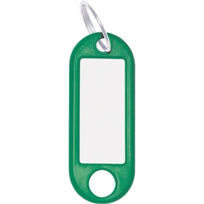 WEDO® Schlüsselanhänger 52 x 21 x 3 mm (B x H x T) Ring Kunststoff grün 100 St./Pack.