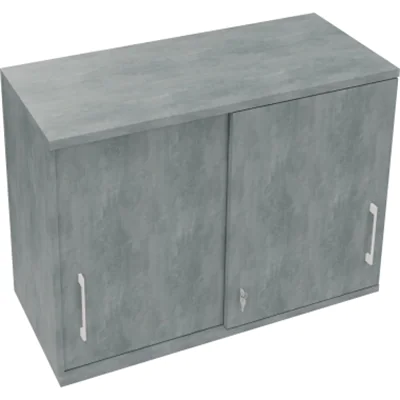 Aufsatz Schiebetürenschrank 2OH B1000xT442xH736mm Beton hell Aufsatz Schiebetürenschrank 2OH B1000xT442xH736mm Beton hell