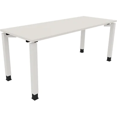 Schreibtisch Vierfuß Quadratrohr B1800xT700xH680-820 ws/Weiß Schreibtisch Vierfuß Quadratrohr B1800xT700xH680-820 ws/Weiß