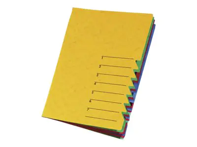PAGNA Ordnungsmappe EASY 24061-05 DIN A4 7Fächer Pressspann gelb
