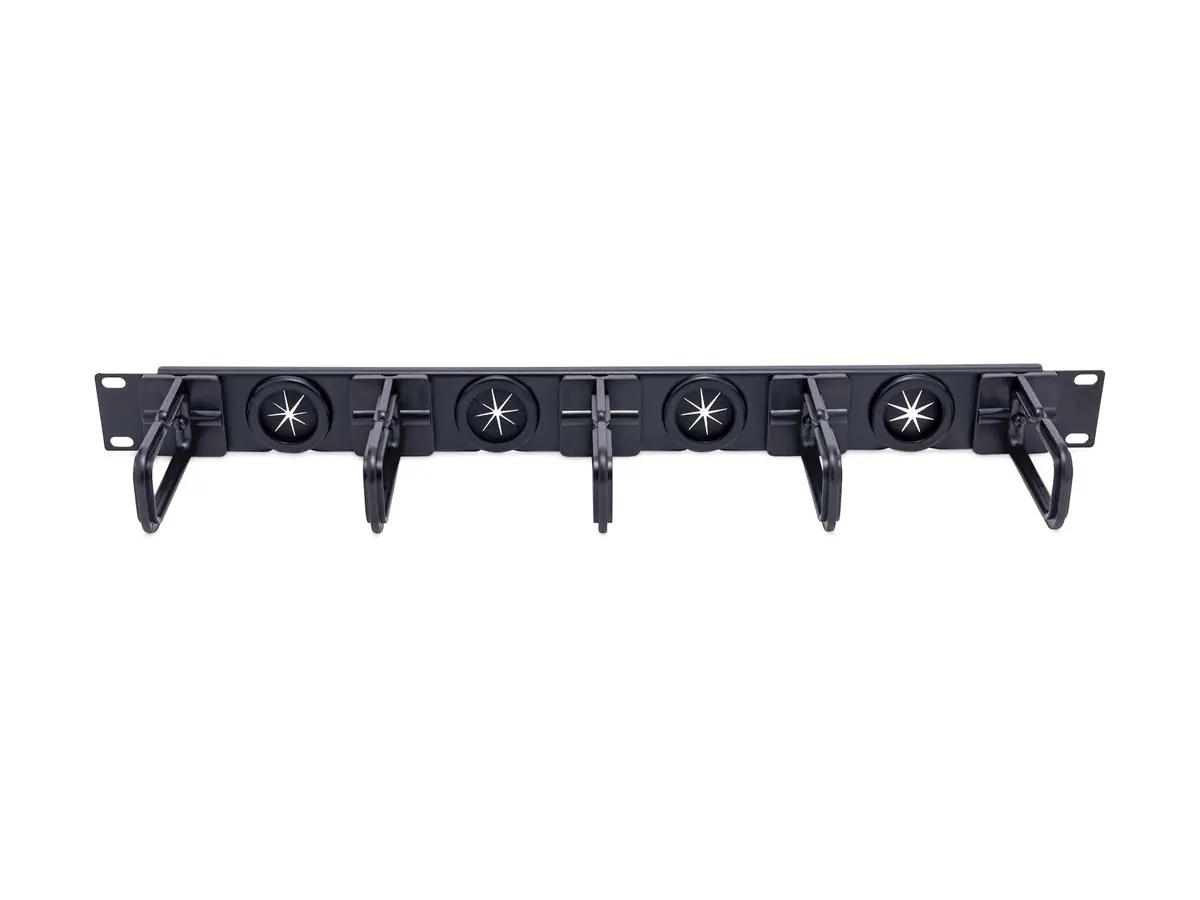 StarTech Kabelmanagement Panel für Server Rack - D-Ringe - Kabelmanager - Patch Kabel Management / Führung - Rack - Kabelführungssatz - 1U - 48.3 cm (19")