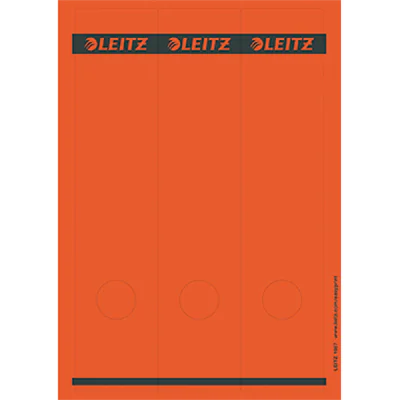 Leitz Ordneretikett 16870025 lang/breit Papier rot 75 St./Pack.