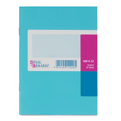König & Ebhardt Geschäftsbuch 8616210 DIN A6 kariert 32Bl hellbl. König & Ebhardt Geschäftsbuch 8616210 DIN A6 kariert 32Bl hellbl.