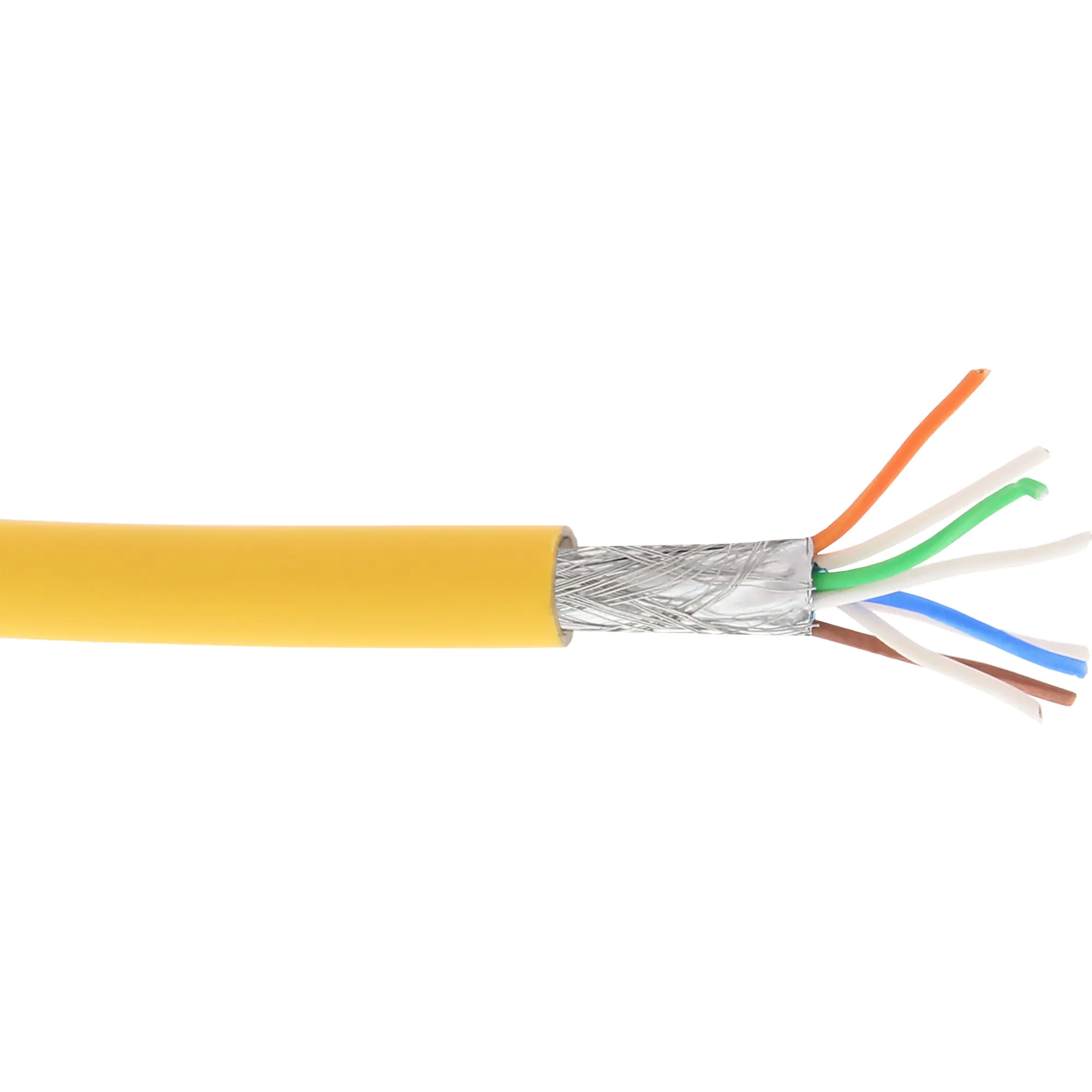 InLine - Bulkkabel - 100 m - SFTP, PiMF - CAT 6a - halogenfrei - Gelb