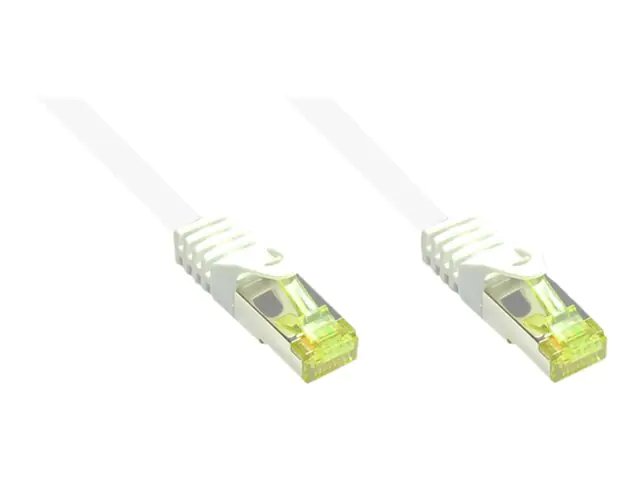 Good Connections - Patch-Kabel - RJ-45 (M) zu RJ-45 (M) - 1 m - SFTP, PiMF - CAT 7 - halogenfrei, geformt, ohne Haken - weiß