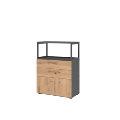 Hammerbacher Regalschrank FlexWall 800 x 1.100 x 417 mm (B x H x T) Flügeltür ohne Rollen Holz Hammerbacher Regalschrank FlexWall 800 x 1.100 x 417 mm (B x H x T) Flügeltür ohne Rollen Holz