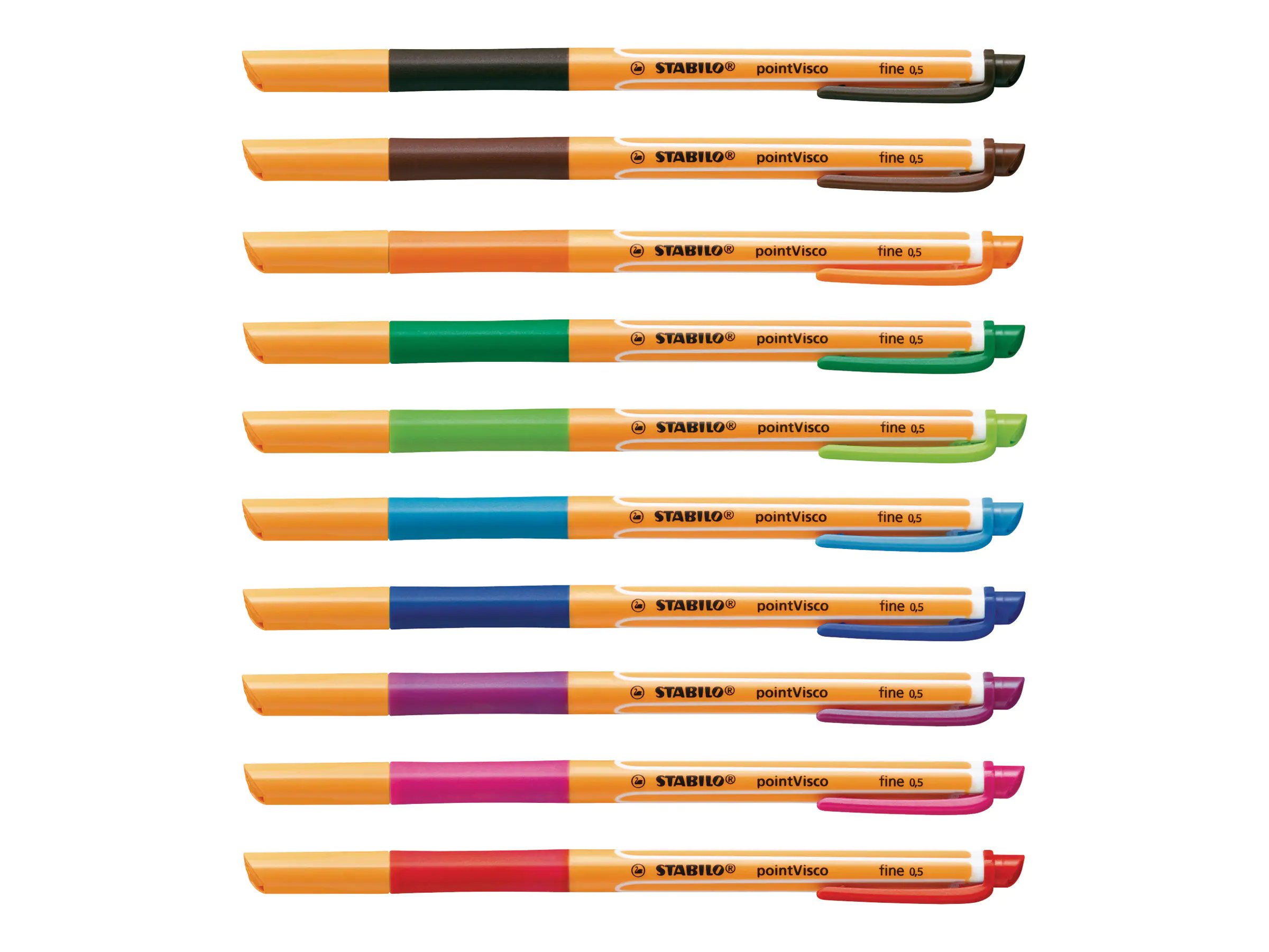 STABILO Tintenroller pointVisco 1099/10 0,5mm sortiert 10 St./Pack.