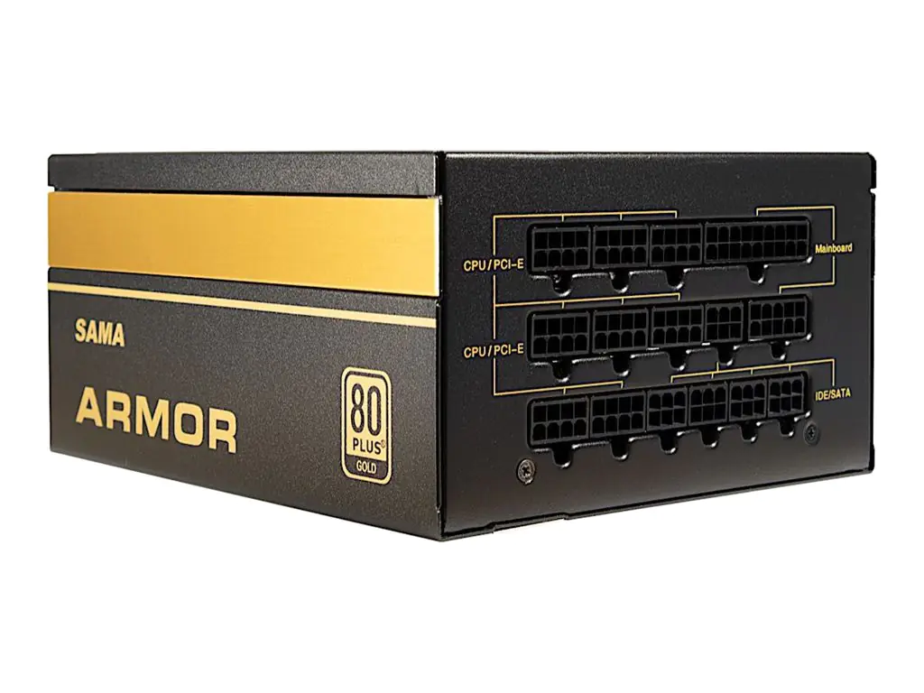 Inter-Tech SAMA FTX-850-B Armor - Netzteil (intern) - ATX12V 2.4 - 80 PLUS Gold - Wechselstrom 110/240 V - 850 Watt - aktive PFC