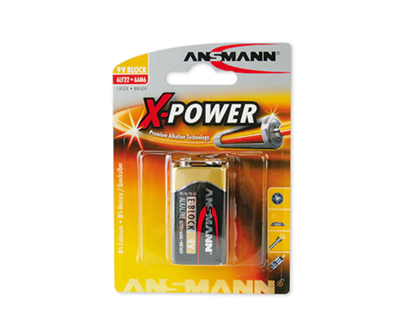ANSMANN X-POWER 9 V-Block - Batterie 6LF22 - Alkalisch ANSMANN X-POWER 9 V-Block - Batterie 6LF22 - Alkalisch