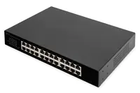 DIGITUS - Switch - unmanaged - 24 x 10/100/1000 - Desktop, an Rack montierbar