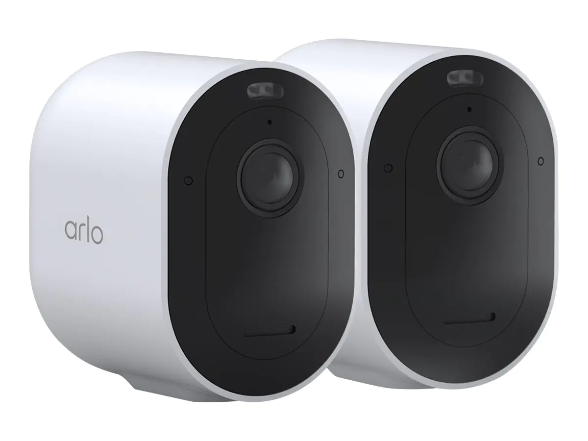Arlo Pro 5 - Netzwerk-Überwachungskamera - Innenbereich, Außenbereich - wetterfest - Farbe (Tag&Nacht) - Audio - drahtlos - Wi-Fi (Packung mit 2)