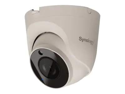 Synology TC500 - Netzwerk-Überwachungskamera - schwenken / neigen - Turret - wasserfest - Farbe (Tag&Nacht) - 2880 x 1620 - feste Brennweite - Audio - LAN 10/100 - TAA-konform