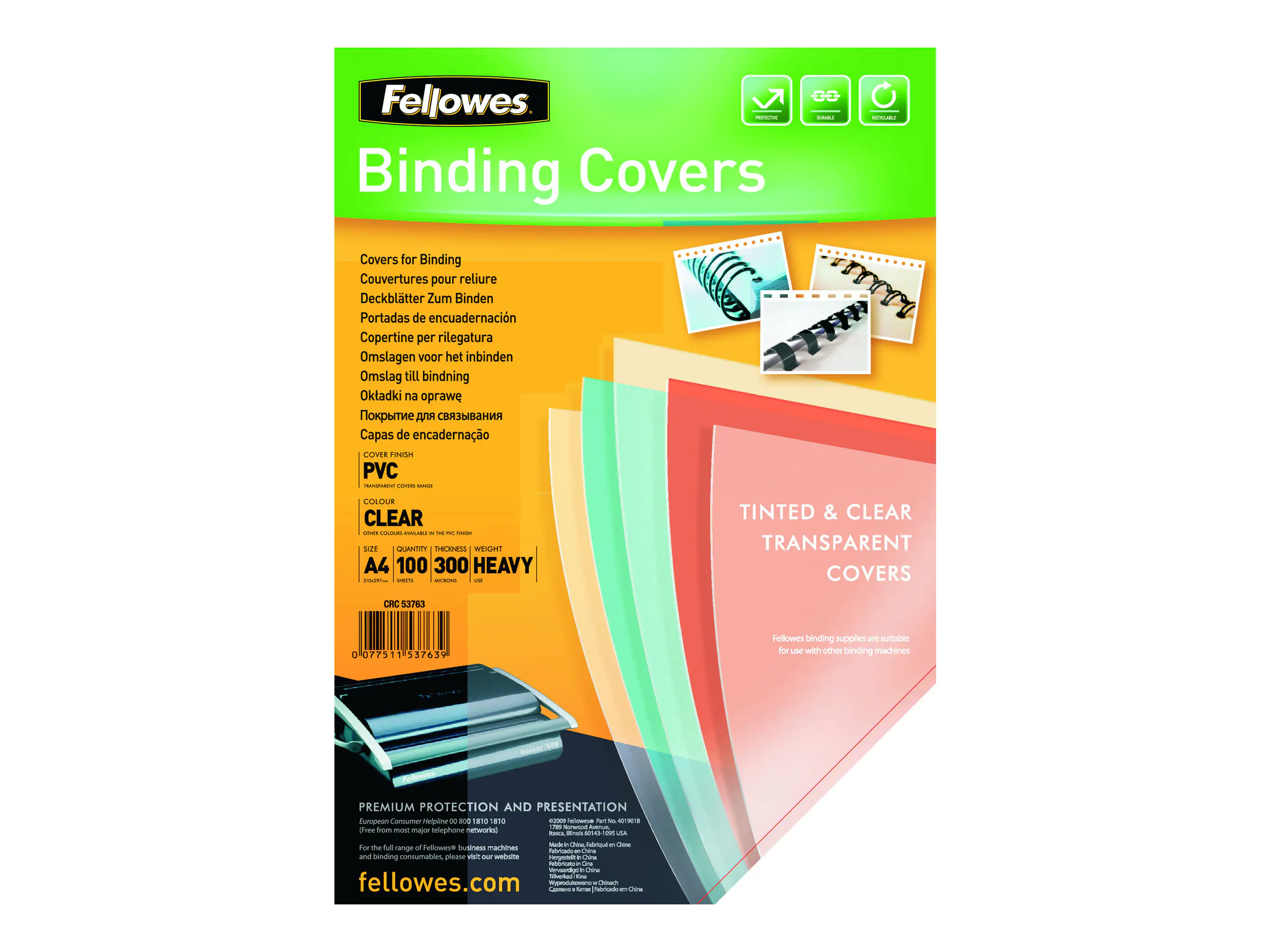 Fellowes Superclear PVC - A4 (210 x 297 mm) 53763