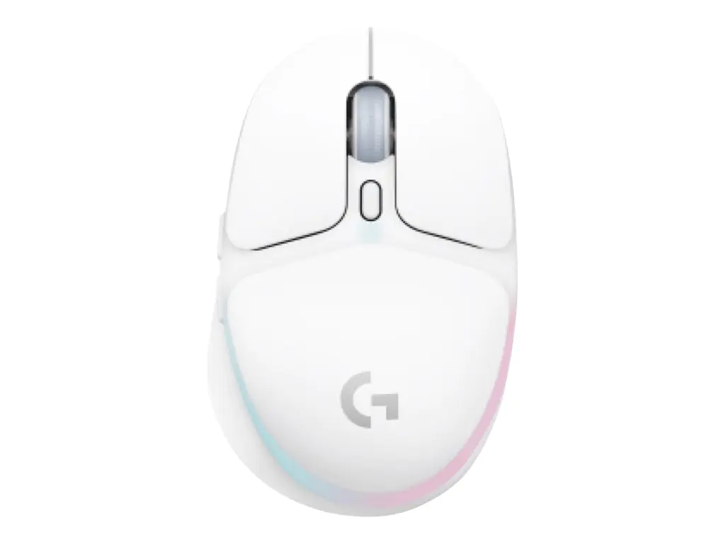 Logitech G G705 - Maus - kleine Hände - 6 Tasten - kabellos - Bluetooth - USB Logitech LIGHTSPEED Empfänger - weiß